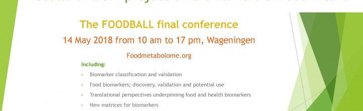 FoodBAll final conference 14 May 2018, Wageningen, The Netherlands FoodBAll final conference 14 May 2018, Wageningen, The Netherlands