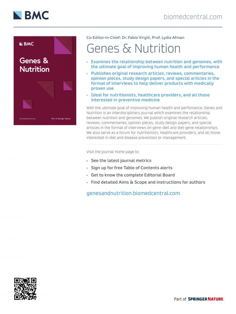 Genes and Nutrition » NuGO